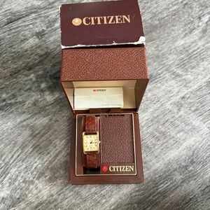 Vintage 1990's Rare Citizen Quartz Watch 2040-202457 Y / 2063443 Japan